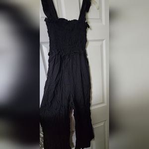 New - Mint Julep Boutique - Black Wide Strap Jumper - Pockets - Small